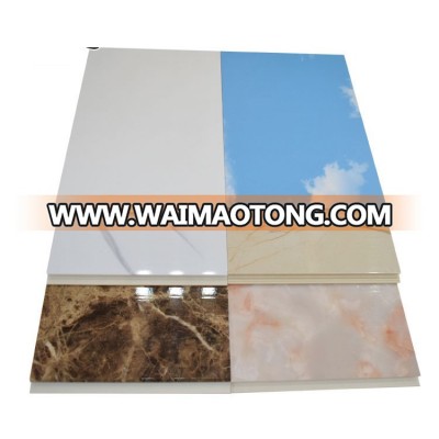 600mm Custom wpc interior wall panel, pvc waterproof bathroom wall covering panels for interior decoration