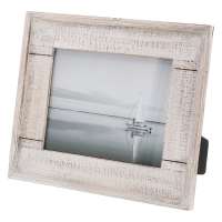 Rustic Distressed Picture Frame 8" x 10" Wood Photo Frame in White